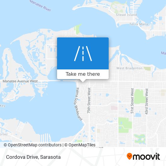 Cordova Drive map