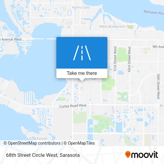 Mapa de 68th Street Circle West