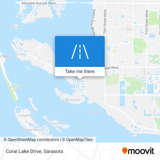 Coral Lake Drive map