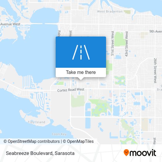 Mapa de Seabreeze Boulevard