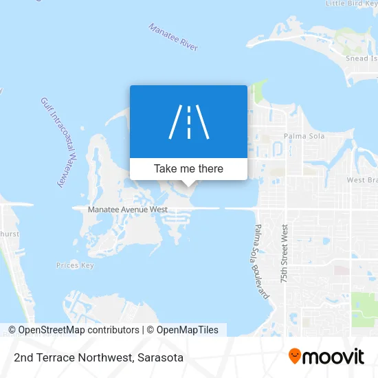 2nd Terrace Northwest map