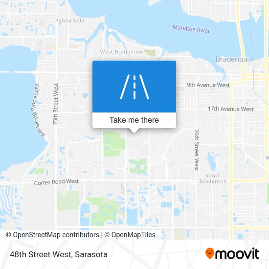 48th Street West map