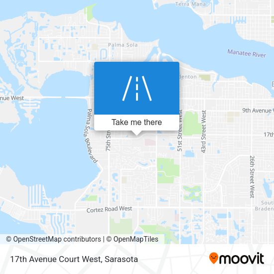 Mapa de 17th Avenue Court West