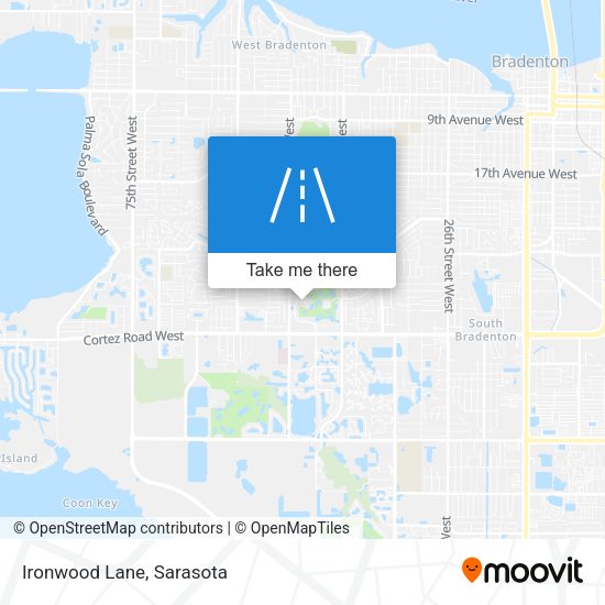 Ironwood Lane map