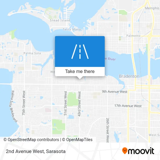 2nd Avenue West map