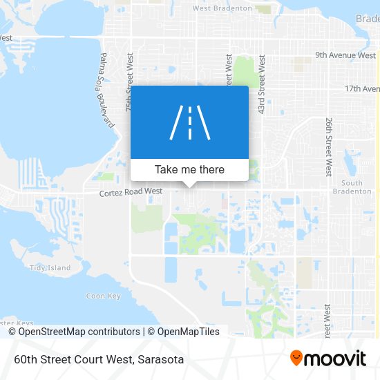 Mapa de 60th Street Court West