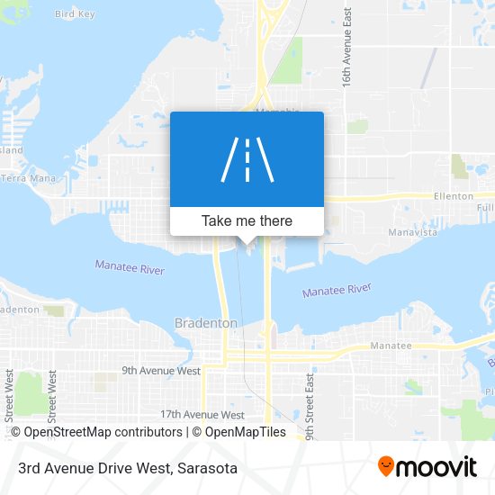 Mapa de 3rd Avenue Drive West