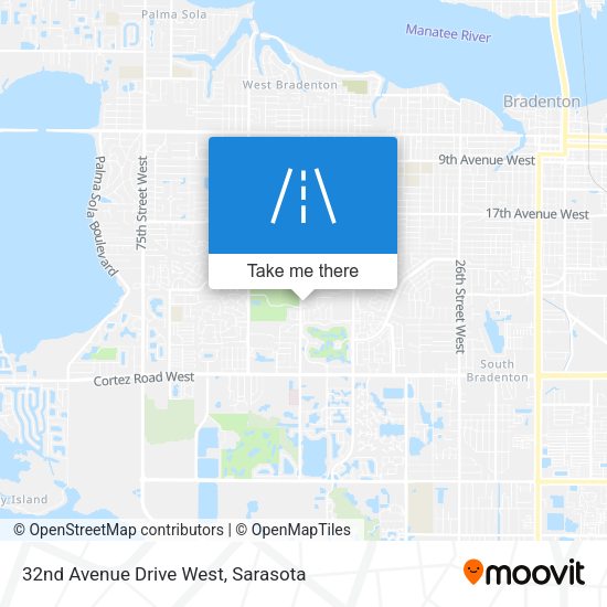 32nd Avenue Drive West map