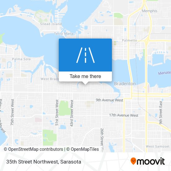 35th Street Northwest map
