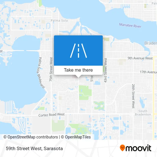 59th Street West map