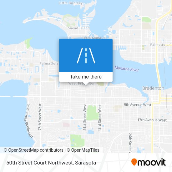 Mapa de 50th Street Court Northwest