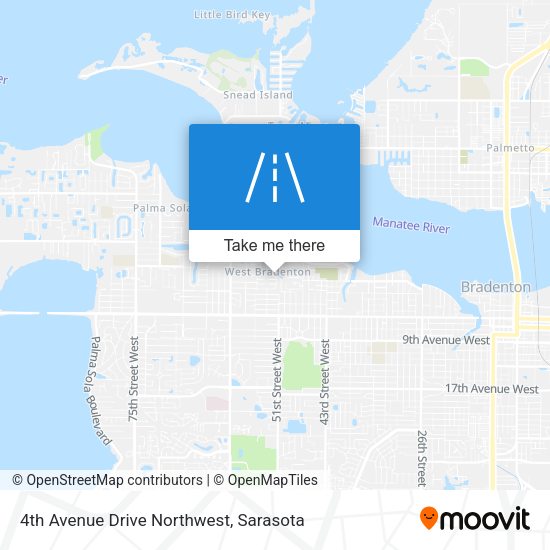 Mapa de 4th Avenue Drive Northwest