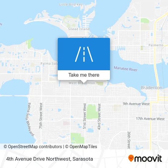 4th Avenue Drive Northwest map