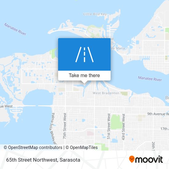 65th Street Northwest map