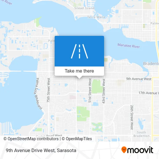 9th Avenue Drive West map