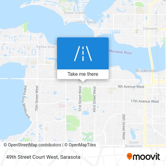 Mapa de 49th Street Court West