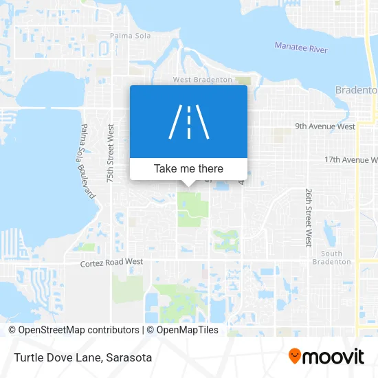Turtle Dove Lane map