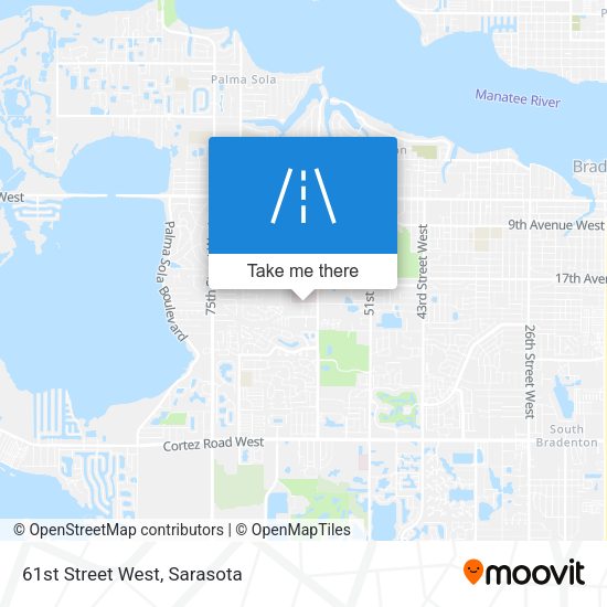 Mapa de 61st Street West