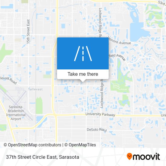 37th Street Circle East map