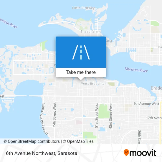 6th Avenue Northwest map