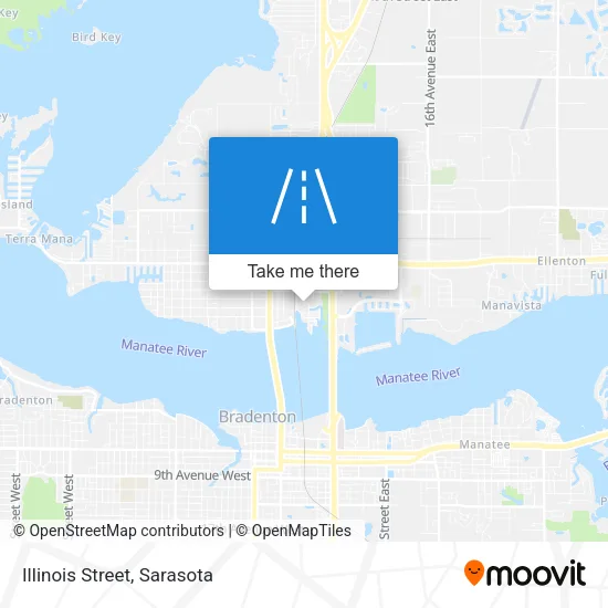 Illinois Street map