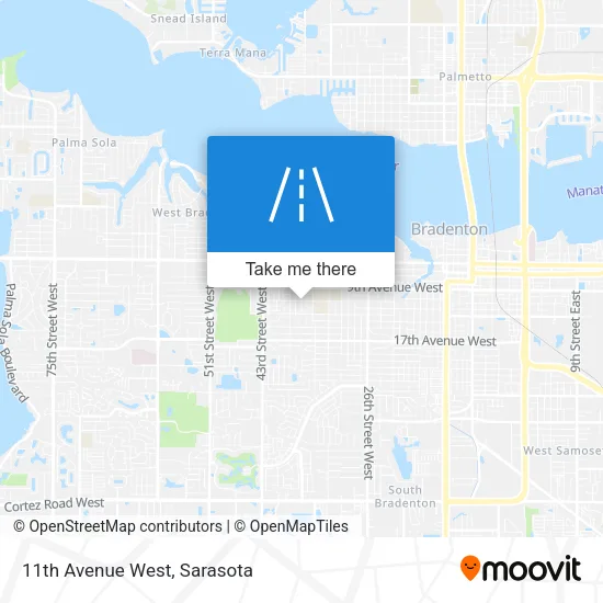 11th Avenue West map