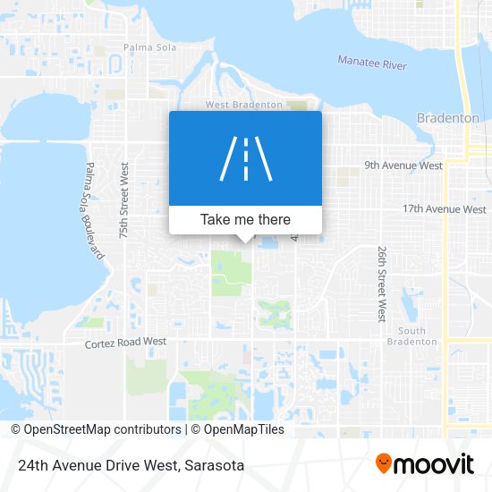 24th Avenue Drive West map