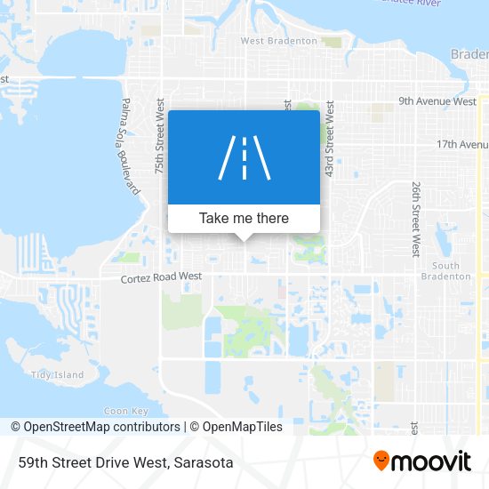 59th Street Drive West map