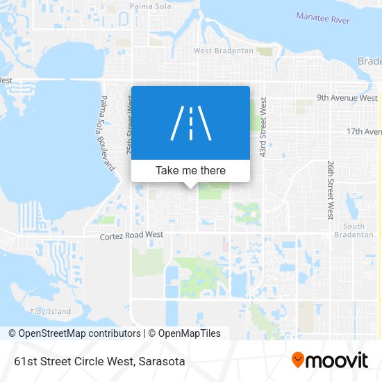 61st Street Circle West map
