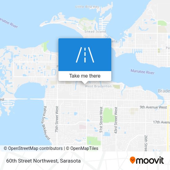 60th Street Northwest map