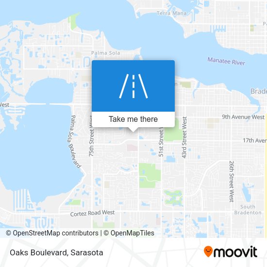 Mapa de Oaks Boulevard