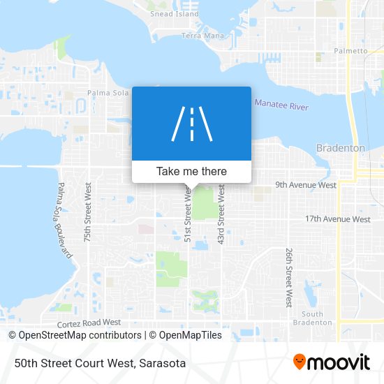 Mapa de 50th Street Court West