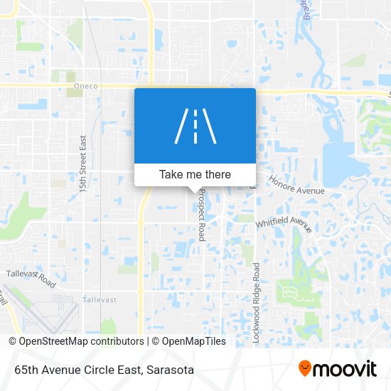 65th Avenue Circle East map