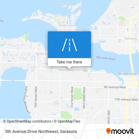 5th Avenue Drive Northwest map