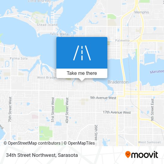 34th Street Northwest map