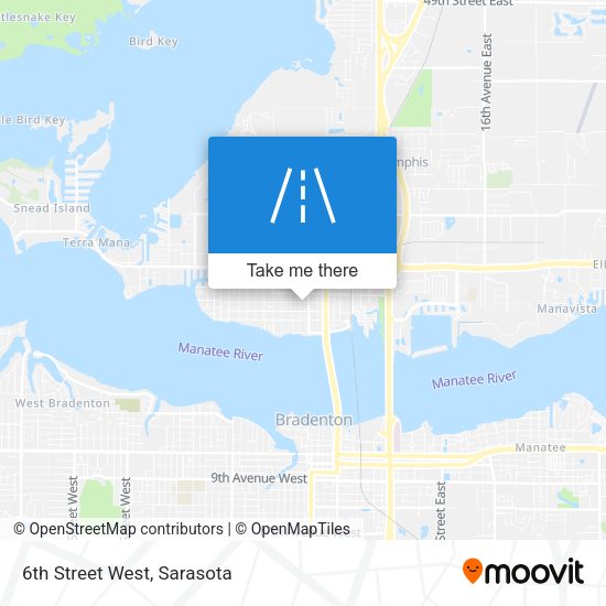 Mapa de 6th Street West