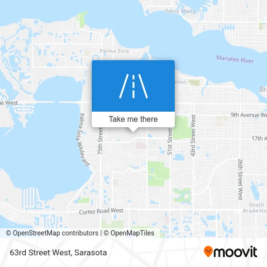 63rd Street West map