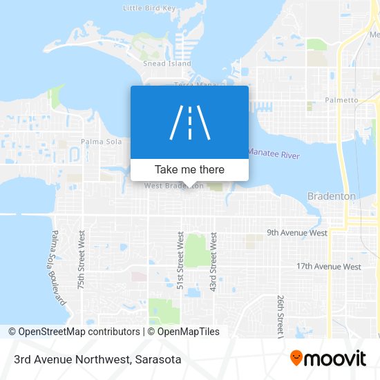 3rd Avenue Northwest map