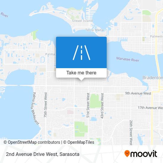 Mapa de 2nd Avenue Drive West