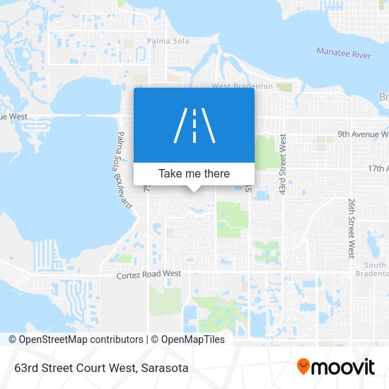 63rd Street Court West map
