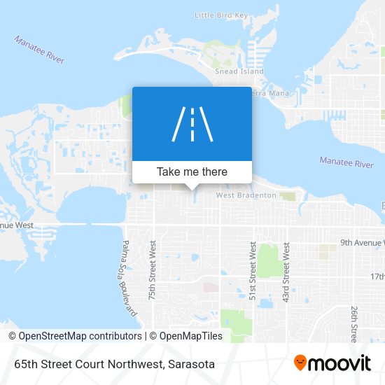 65th Street Court Northwest map