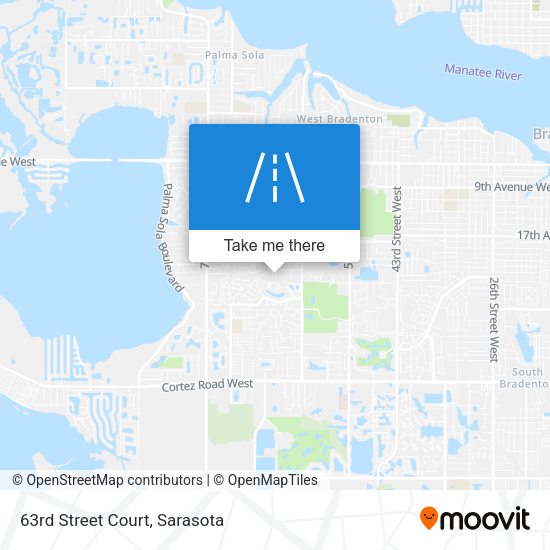 63rd Street Court map