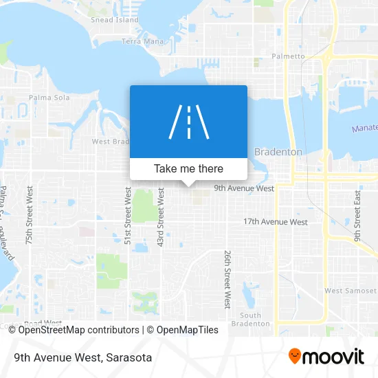 9th Avenue West map