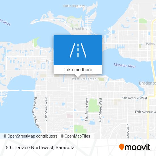 5th Terrace Northwest map