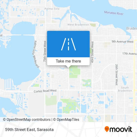 59th Street East map