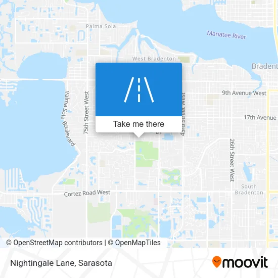Nightingale Lane map