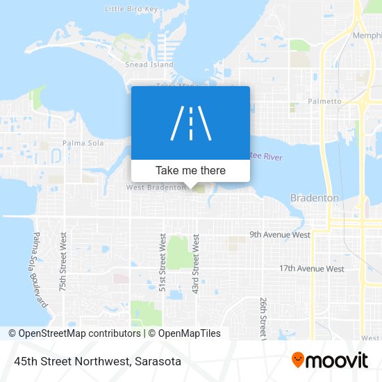 Mapa de 45th Street Northwest