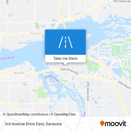 3rd Avenue Drive East map