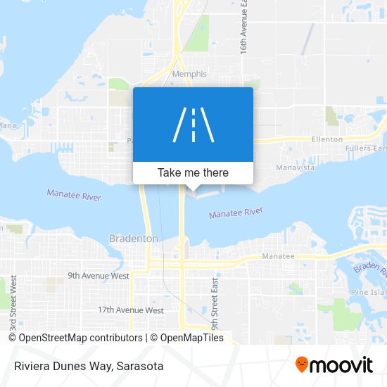 Riviera Dunes Way map