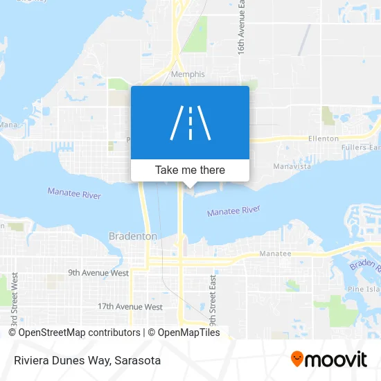 Riviera Dunes Way map